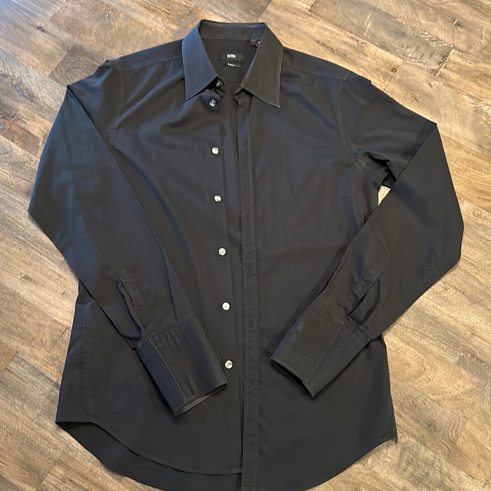 Hugo Boss Slim Fit Stretch Dress Shirt - size Large